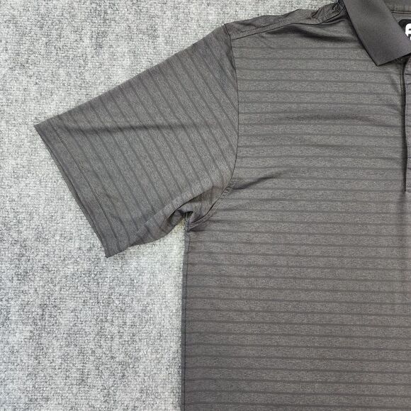 FootJoy Shirt Mens Large Gray Striped Polo Short Sleeve FJ Performance JGC Golf - Picture 7 of 16